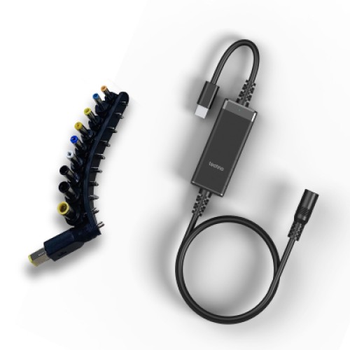 Кабель питания USB-C to DC 100W universal black techno (UC-100W)