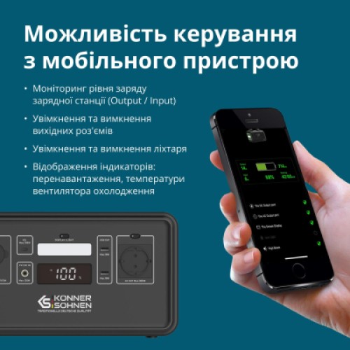 Зарядная станция Konner&Sohnen KS500PS 500W 448Wh (KS500PS) Зарядная станция Konner&Sohnen KS500PS 500W 448Wh (KS500PS)