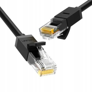 Патч-корд 1м, U/UTP Cat 6 CCA Lan Cable NW102 Black Ugreen (20159)