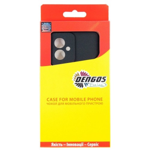 Чехол для мобильного телефона Dengos Carbon Motorola G55 Black (DG-TPU-CRBN-248)