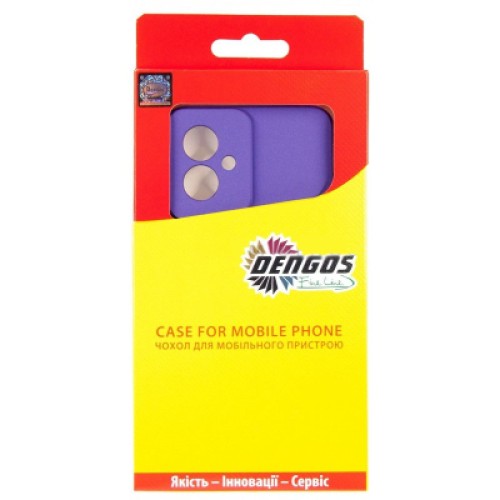 Чехол для мобильного телефона Dengos Carbon Motorola G55 Purple (DG-TPU-CRBN-250)