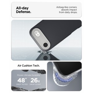 Чехол для мобильного телефона Spigen Nano Pop MagFit iPhone 17 Air Black Sesame (ACS10301)