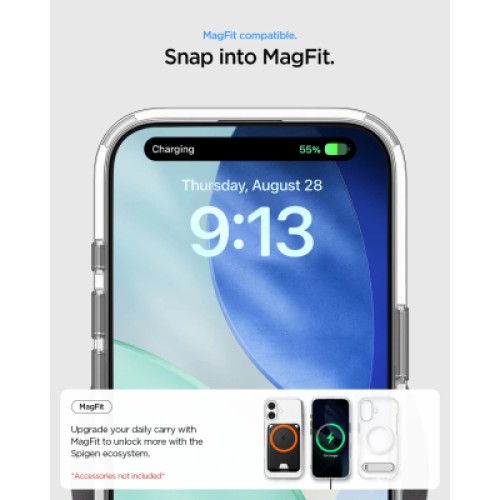 Чехол для мобильного телефона Spigen Ultra Hybrid S MagFit iPhone 17 Clear White (ACS09981)
