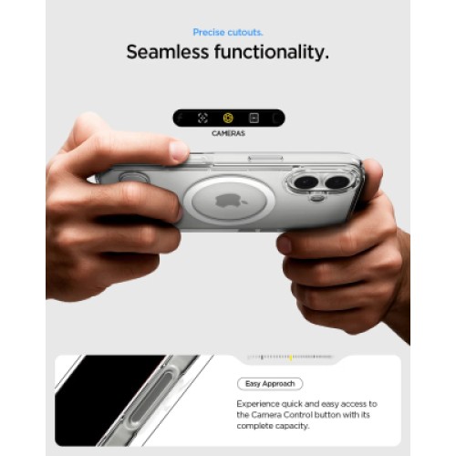 Чехол для мобильного телефона Spigen Ultra Hybrid S MagFit iPhone 17 Clear White (ACS09981)