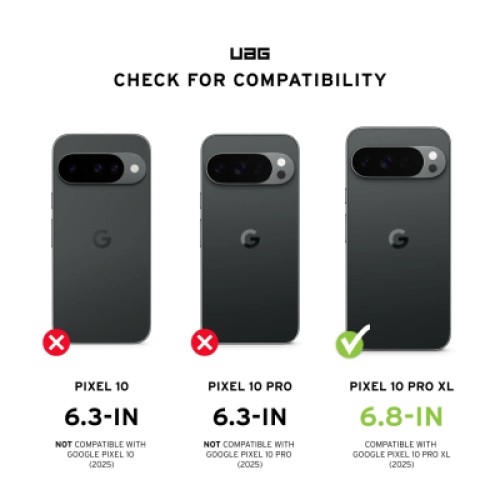 Чехол для мобильного телефона UAG Pathfinder Clear MagSafe Google Pixel 10 Pro XL Ash (614470113140)