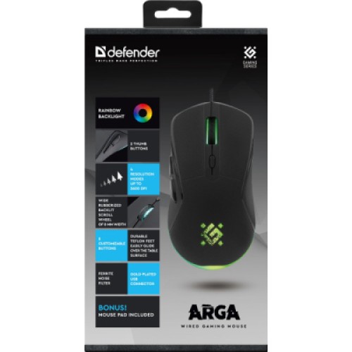 Мышка Defender Arga GM-049 USB Black (52049)