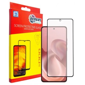 Стекло защитное Dengos Full Glue Motorola G86 5G Black (TGFG-422)