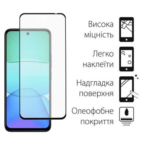 Стекло защитное Dengos Full Glue Xiaomi Redmi 13x 4G Black (TGFG-425)