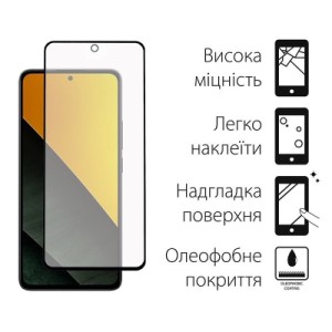Скло захисне Dengos Full Glue Poco M7 Pro 5G Black (TGFG-423)