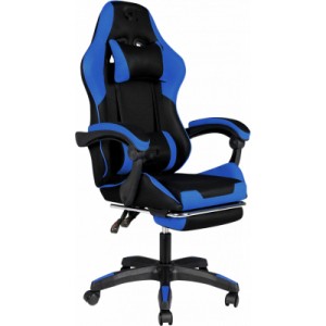 Крісло ігрове GT Racer X-6032 Black/Blue (X-6032 Fabric Black/Blue)