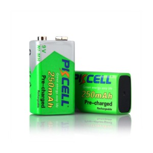 Аккумулятор Крона 250mAh 9V Ni-MH NiMH Rechargeable Battery, 1 шт/бл PkCell (PC/6LR61/250-1B)