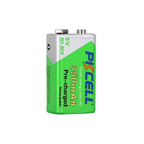 Аккумулятор Крона 350mAh 9V Ni-MH NiMH Rechargeable Battery, 1 шт/бл PkCell (PC/6LR61/350-1B)