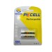 Аккумулятор AAA R03 600mAh 1.2V NiMH Rechargeable Battery, 2шт/бл PkCell (PC/AAA600-2BR)
