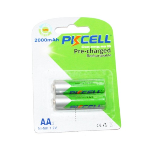 Аккумулятор AA R6 2000mAh 1.2V NiMH Already Charged, 2шт/бл PkCell (PC/AA2000-2BA)