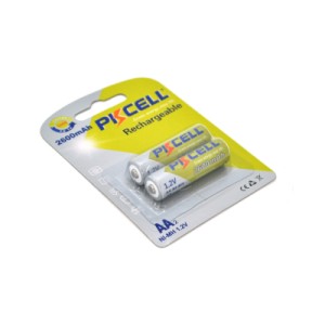 Аккумулятор AA R6 2600mAh 1.2V NiMH Rechargeable Battery, 2шт/бл PkCell (PC/AA2600-2B)
