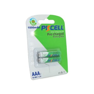 Аккумулятор AAA R03 1000mAh 1.2V NiMH Already Charged, 2шт/бл PkCell (PC/AAA1000-2BA)