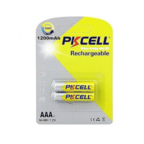 Аккумулятор AAA R03 1200mAh 1.2V NiMH Rechargeable Battery, 2шт/бл PkCell (PC/AAA1200-2BR)