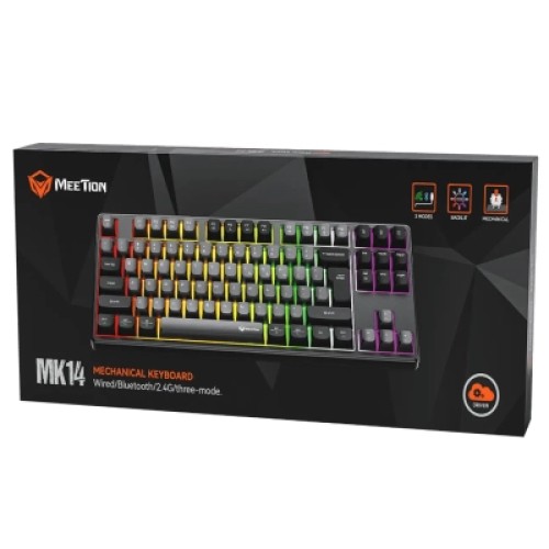 Клавиатура Meetion MK14 Bluetooth/USB Type-C Black (MT-MK14-A-RUA)