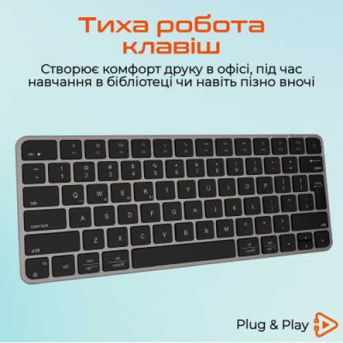 Клавиатура Meetion K210 Bluetooth/Wireless Black (MT-K210MW-A-RUA)