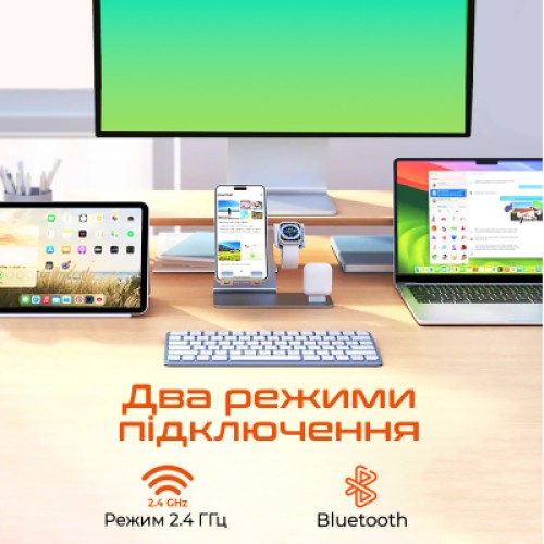 Клавиатура Meetion K210 Bluetooth/Wireless Black (MT-K210MW-A-RUA)