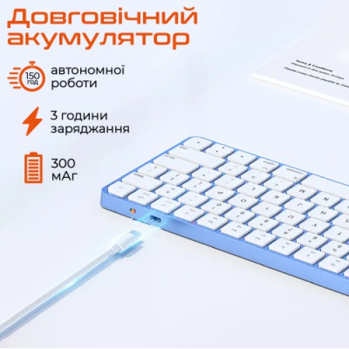 Клавиатура Meetion K210 Bluetooth/Wireless Black (MT-K210MW-A-RUA)