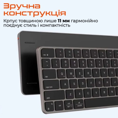 Клавиатура Meetion K210 Bluetooth/Wireless Black (MT-K210MW-A-RUA)