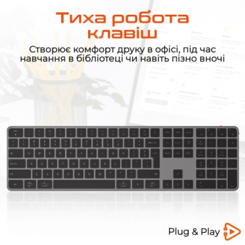 Клавиатура Meetion K230 Bluetooth/Wireless Black (MT-K230MW-A-RUA)