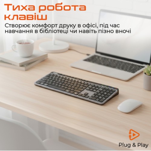 Клавиатура Meetion WK330 Wireless/Bluetooth Black (MT-WK330-A-RUA)