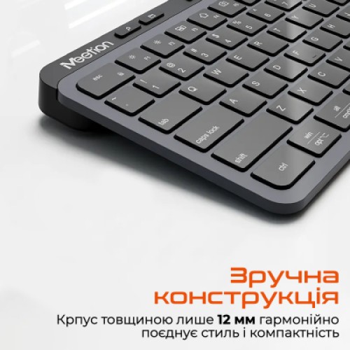 Клавиатура Meetion WK330 Wireless/Bluetooth Black (MT-WK330-A-RUA)