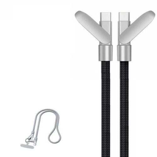 Дата кабель USB-C to USB-C 1.2m PD3.1 100W braided black XoKo (XK-SC-HLD-200-BK) Дата кабель USB-C to USB-C 1.2m PD3.1 100W braided black XoKo (XK-SC-HLD-200-BK)