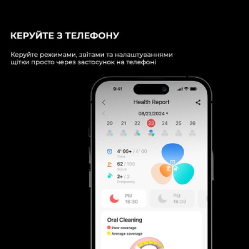 Электрическая зубная щетка Oclean X Ultra 20 Black (6970810557121)