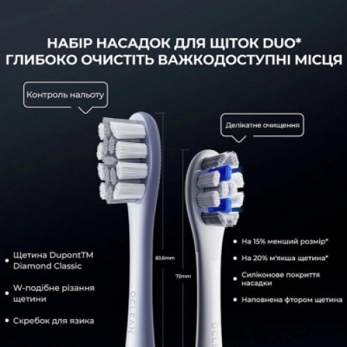 Электрическая зубная щетка Oclean X Plus Pro Digital Silver (6970810556179)