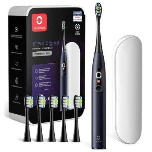 Электрическая зубная щетка Oclean X Plus Pro Digital Blue (6970810556186)