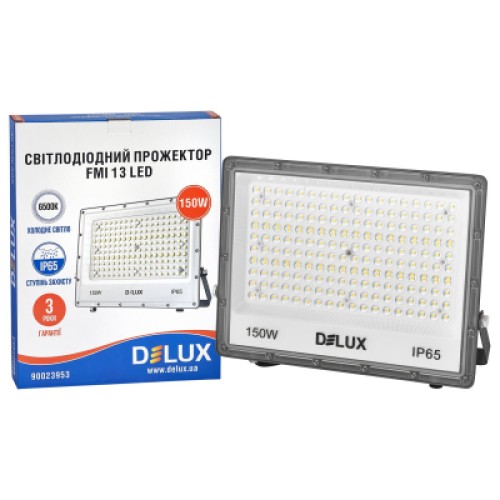 Прожектор Delux FMI 13 LED 150Вт 6500K_IP65 серый (90023953)