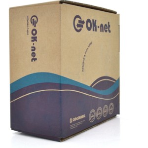 Кабель мережевий OK-Net FTP 305м cat.5e зовнішній, броньований (F/UTP-cat.5E) (КППЭблШп-ВП (100) 4*2*0,51)