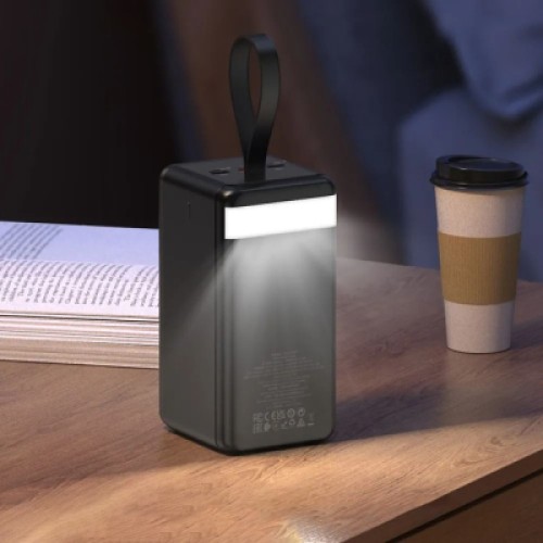 Батарея универсальная HOCO 90000mAh Element PD/20W, QC/FCP/SCP/AFC/22.5W, LCD, LED Lamp Black (J123D / 714778)