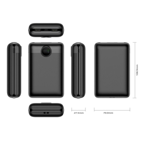 Батарея универсальная VEGER 20000mAh S20 22.5W PD/3/0 QC/3.0 black (6970453554198)