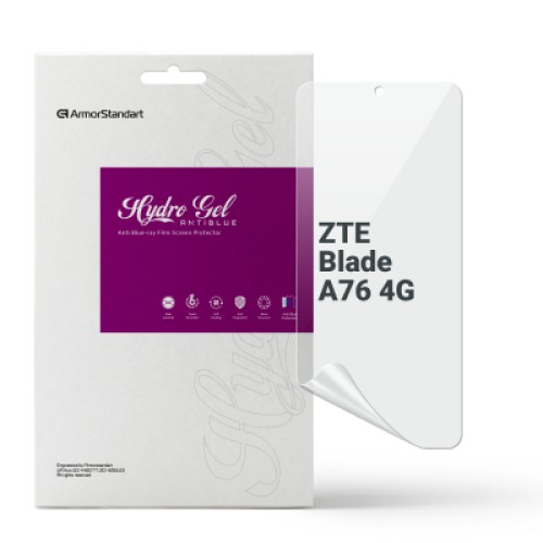 Пленка защитная Armorstandart hydrogel Anti-Blue ZTE Blade A76 4G (ARM87517)