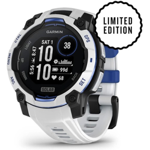 Смарт-часы Garmin Instinct 3, 45mm, Solar, Whitestone with Whitestone Band, GPS смарт-годинник (010-02934-03)