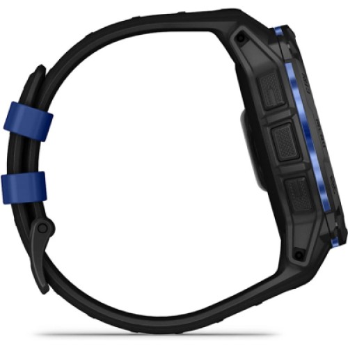 Смарт-часы Garmin Instinct 3, 50mm, AMOLED, Black with Bolt Blue Accents, GPS смарт-годинник (010-03020-03)