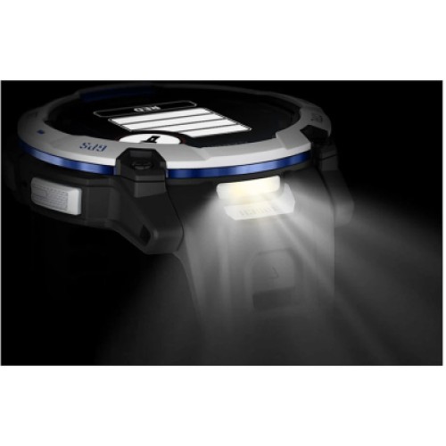 Смарт-часы Garmin Instinct 3, 50mm, Solar, Whitestone with Black Band, GPS смарт-годинник (010-02935-03)