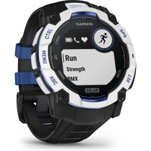 Смарт-часы Garmin Instinct 3, 50mm, Solar, Whitestone with Black Band, GPS смарт-годинник (010-02935-03)