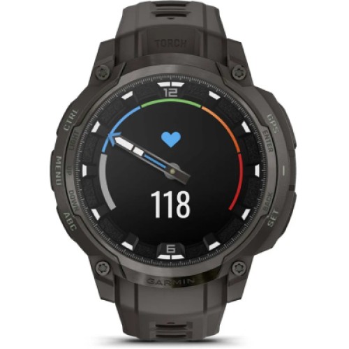Смарт-часы Garmin Instinct Crossover AMOLED, Charcoal Grey/Charcoal Grey, GPS смарт-годинник (010-03398-00)