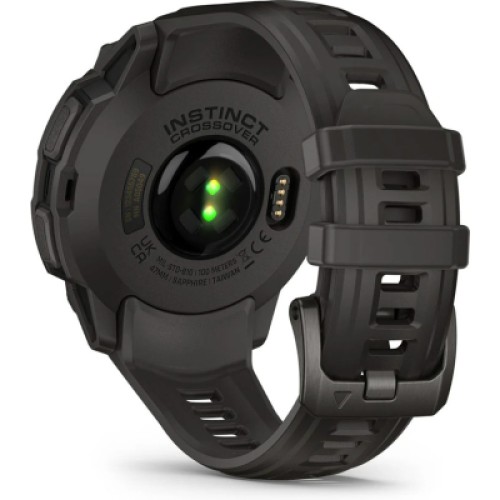 Смарт-часы Garmin Instinct Crossover AMOLED, Charcoal Grey/Charcoal Grey, GPS смарт-годинник (010-03398-00)