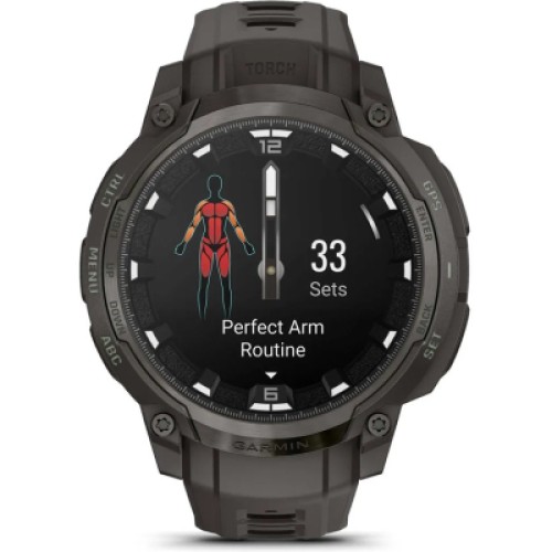 Смарт-часы Garmin Instinct Crossover AMOLED, Charcoal Grey/Charcoal Grey, GPS смарт-годинник (010-03398-00)