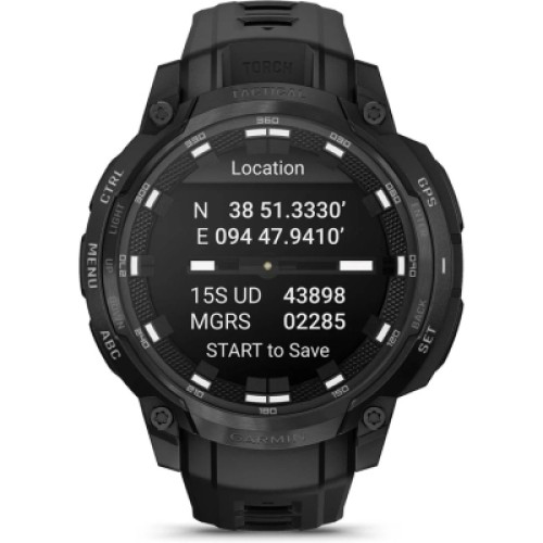 Смарт-часы Garmin Instinct Crossover AMOLED, Tactical, Black/Black, GPS смарт-годинник (010-03398-02)