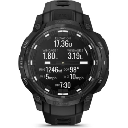Смарт-часы Garmin Instinct Crossover AMOLED, Tactical, Black/Black, GPS смарт-годинник (010-03398-02)