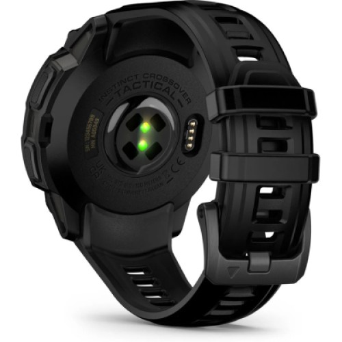Смарт-часы Garmin Instinct Crossover AMOLED, Tactical, Black/Black, GPS смарт-годинник (010-03398-02)