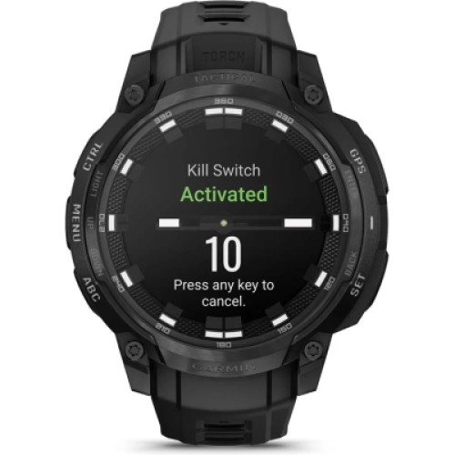 Смарт-часы Garmin Instinct Crossover AMOLED, Tactical, Black/Black, GPS смарт-годинник (010-03398-02)