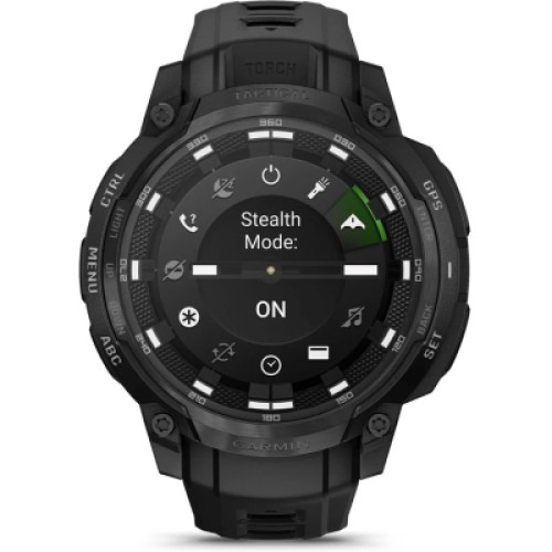 Смарт-часы Garmin Instinct Crossover AMOLED, Tactical, Black/Black, GPS смарт-годинник (010-03398-02)